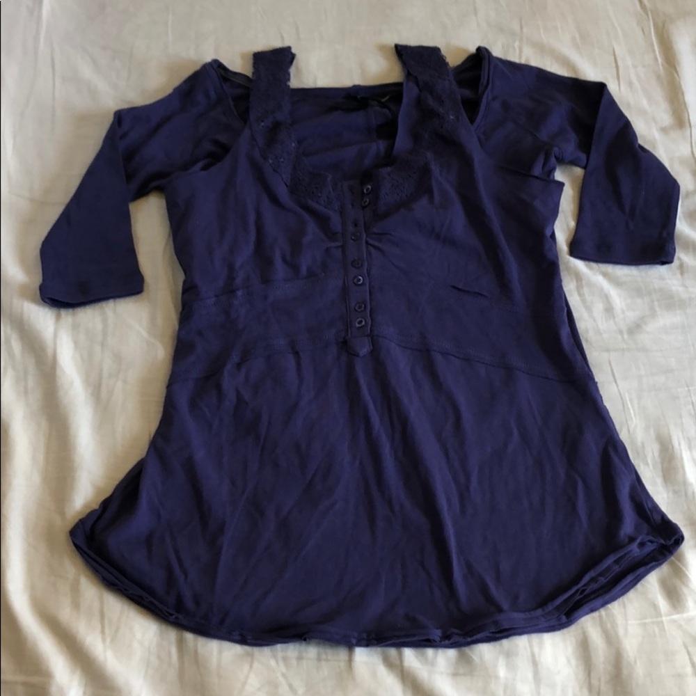 Silver jeans top